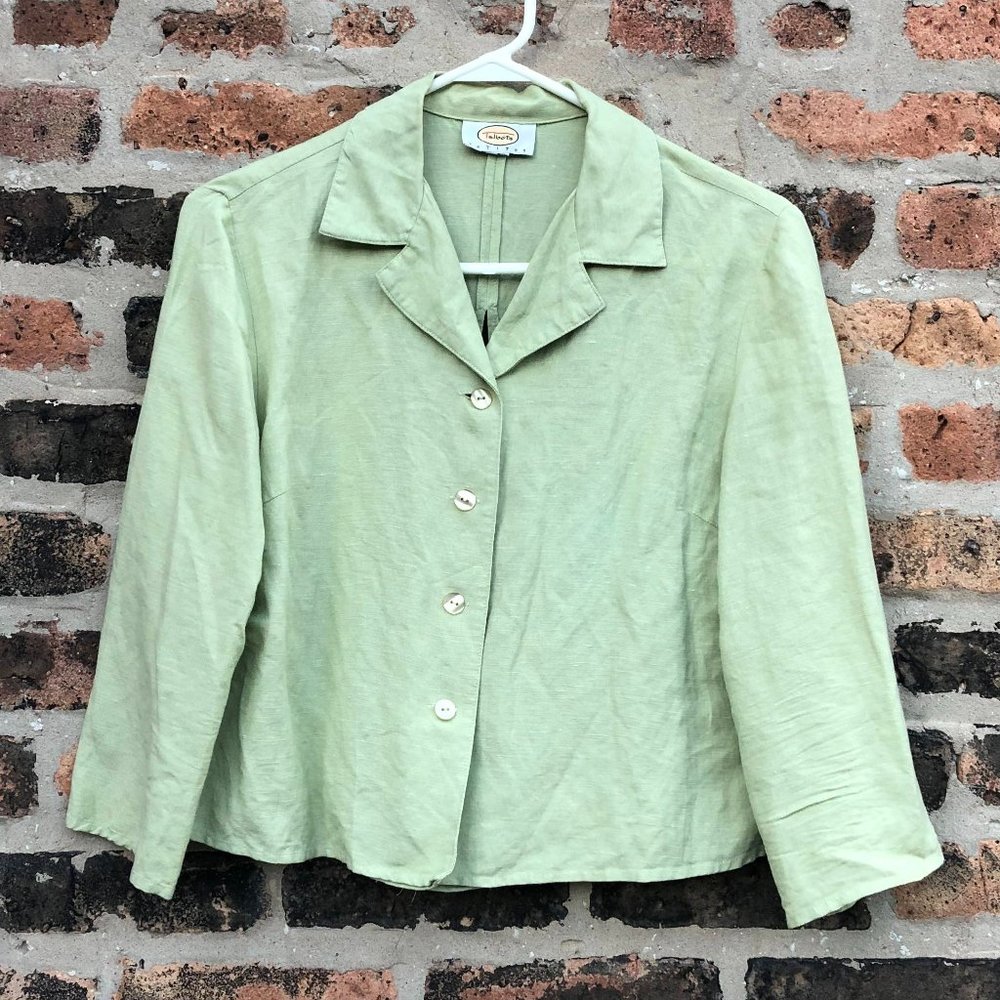 Thrifted linen blouse - Talbot's Petites